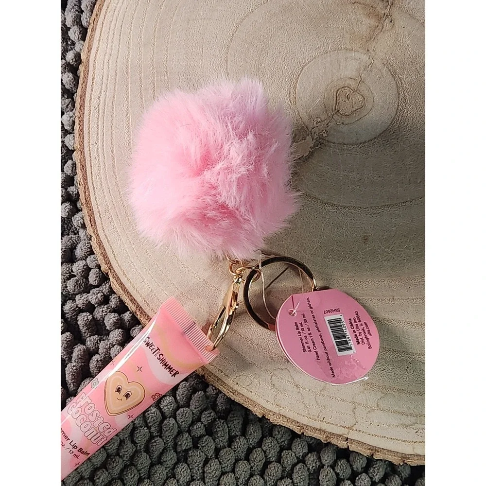 Ulta Sweet and Shimmer Hand Cream Frosted Coconut Shimmer Keychain Lip Balm